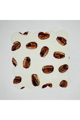 Coffee Bean Patterned Digitally Printed Cocktail Napkin